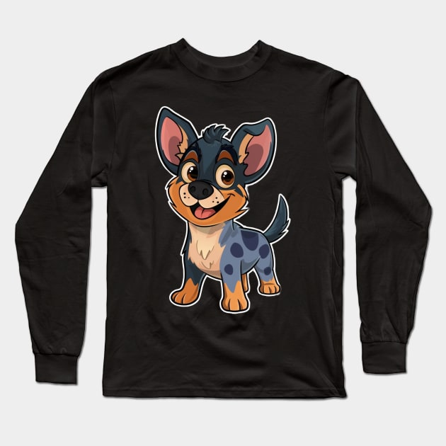 Bluey Wiggly Wags Long Sleeve T-Shirt by WillyPierrot